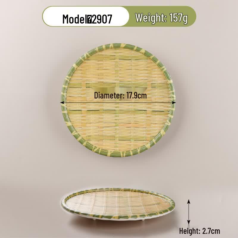 Melamine Imitation Bamboo Weave Serving Plates