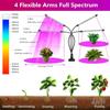 USB LED Plant Grow Light Indoor Garden 10 Dimmable Levels Grow Light Full Spectrum Timer Setting Hydroponic Greenhouse 3H/9H/12H
