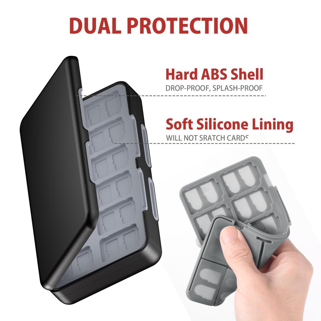 Switch Game Card Case 48 Pieces Switch Soft Case Switch Exclusive Game Card Storage Case
