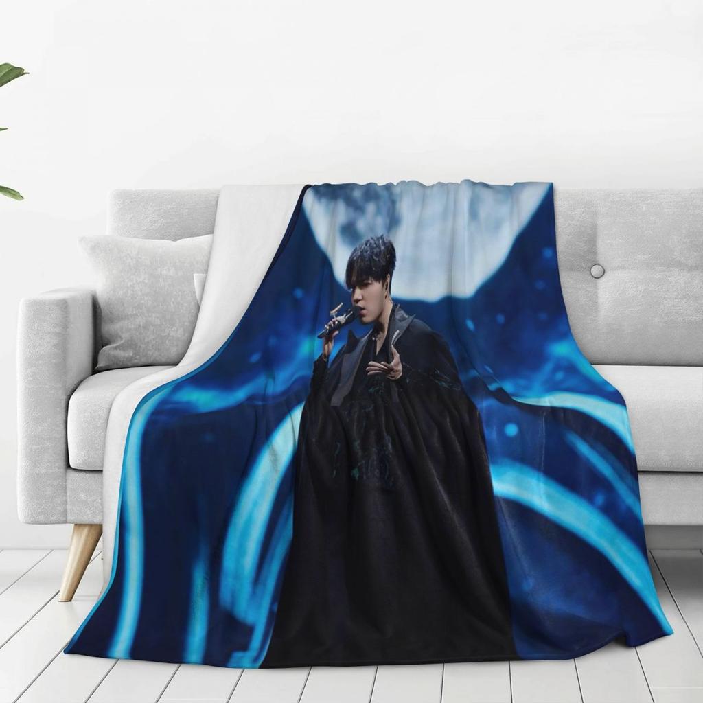 New Arrival Singer Dimash Blankets Soft Warm Flannel Throw Blanket Bedspread for Bed Living room Picnic Travel Home Couch