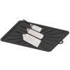 Silicone Spatulas Mats 14.1x11.2inch Utensils Rest Pad Heat Resistants Grill Side Shelf Mats Food Grade Grill Kitchen