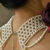 Lightweight Multi Strand Pearls Jewelry Polished Beads Design Necklace for Everyday Wedding Party Clothes Perfectly