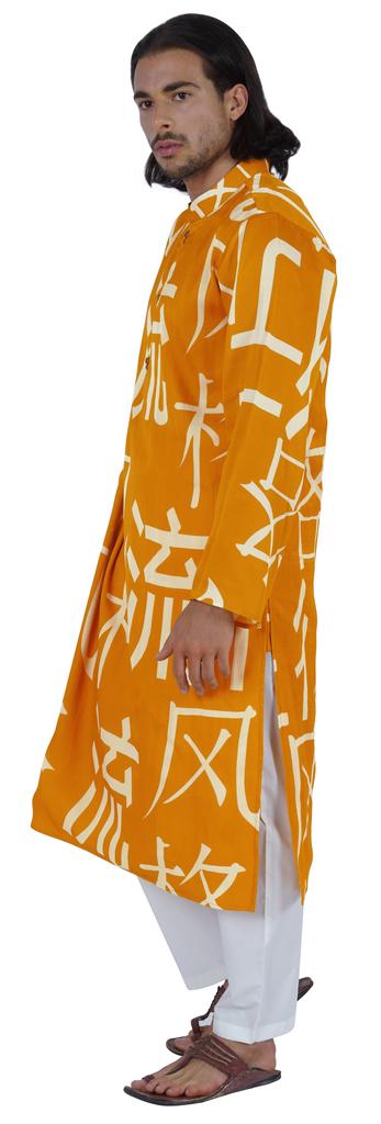 Atasi Traditional Party Wear Long Sleeve Kurta  Mandarin Collar Neck Casual