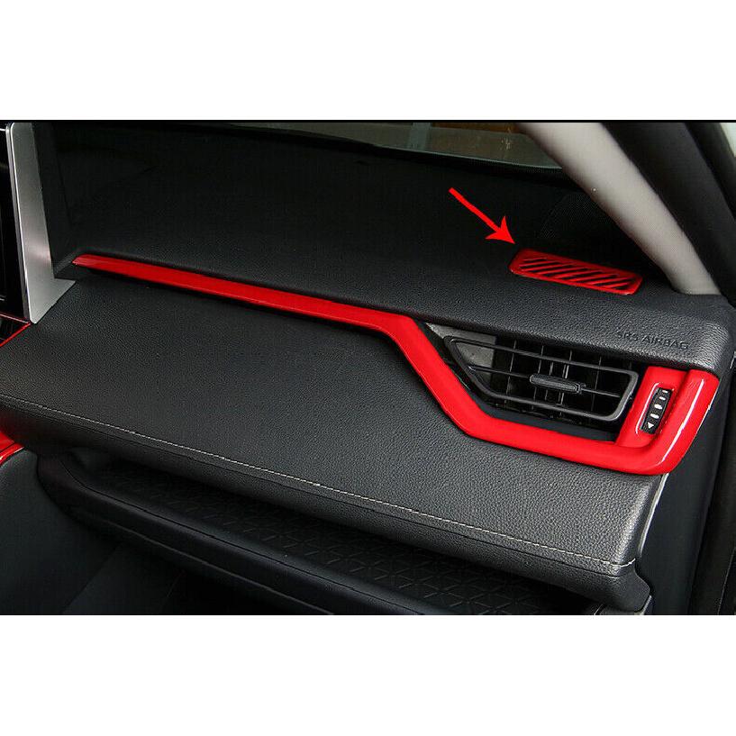 For Toyota RAV4 - Glossy Red trument L&R Air Outlet Vent Frame Trim