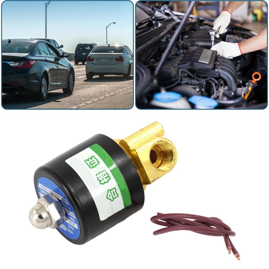 Full Copper Electromagnetic Valves 24V Normally Closed Solenoid Valves For Motorcycle Steering Wheel Integration