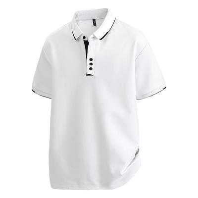 New Summer Large-size Short-sleeved POLO Shirt Men's T-shirt Men's Blouse Half-sleeved Clothes Fat Men's Clothing