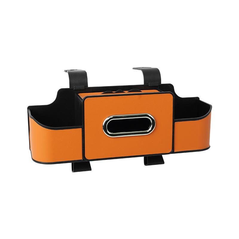 Auto Backseat Organizer for Auto Interior 7 In 1 Car Seat Back Cup Holder Storage Box Tissue Box with Hook Car Phone Holder