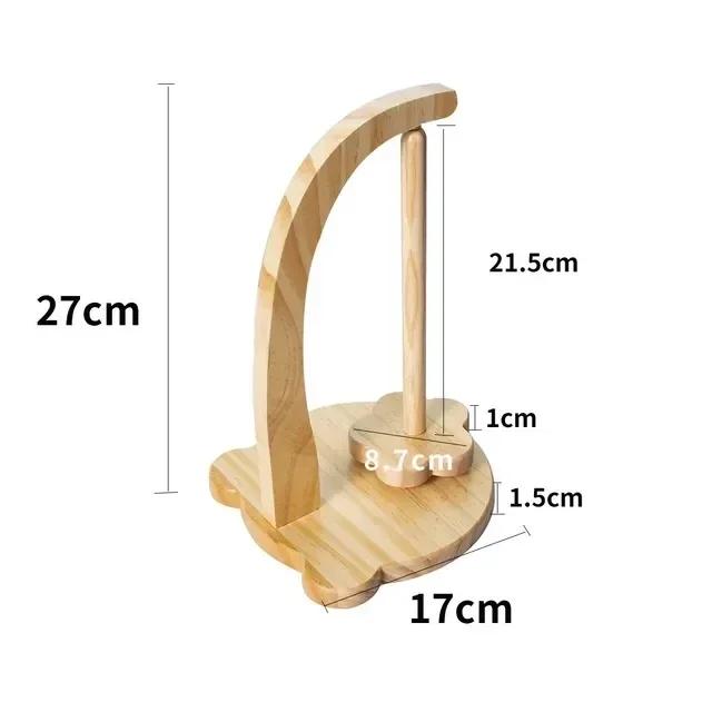 Wooden Yarn Holder Crochet Yarn Holder Spinning Knitting Tools Rotating Magnetic Thread Spool Wool Ball Winder Rotation Spinner