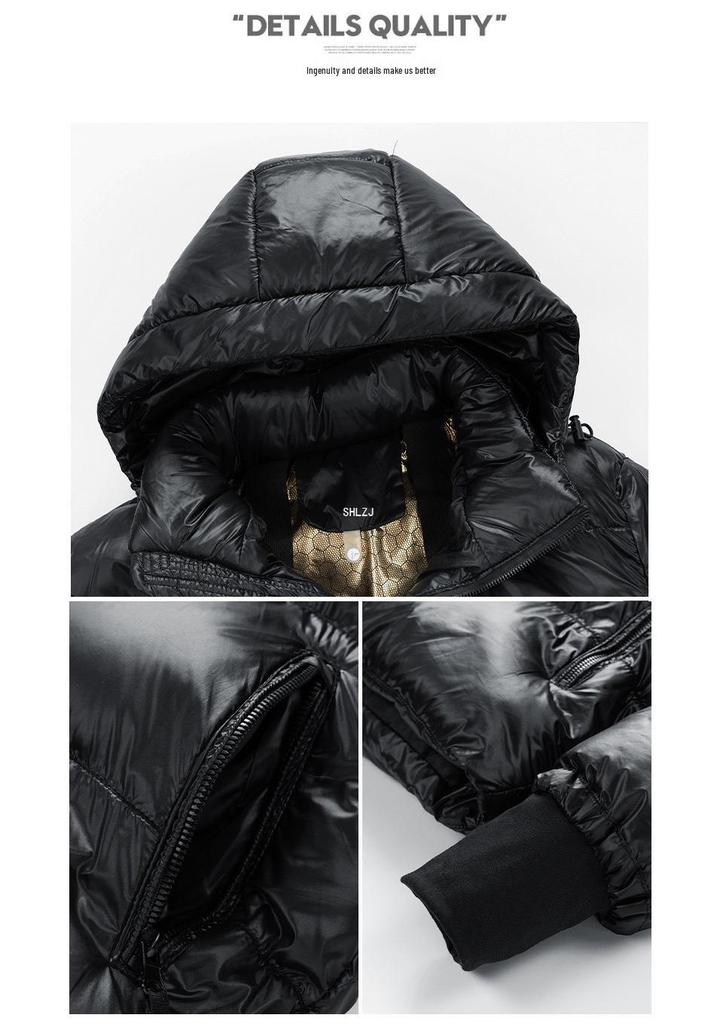 2024 Graphene Lined Down Jacket: Top Heat Storage, Warm, Waterproof, Anti-down, Black Tech Fabric.