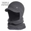 Winter Men Hat Outdoor Ear Protection Warm Thick Bicycle Knitted Cap Scarf Windproof Visors Baseball Cap Male