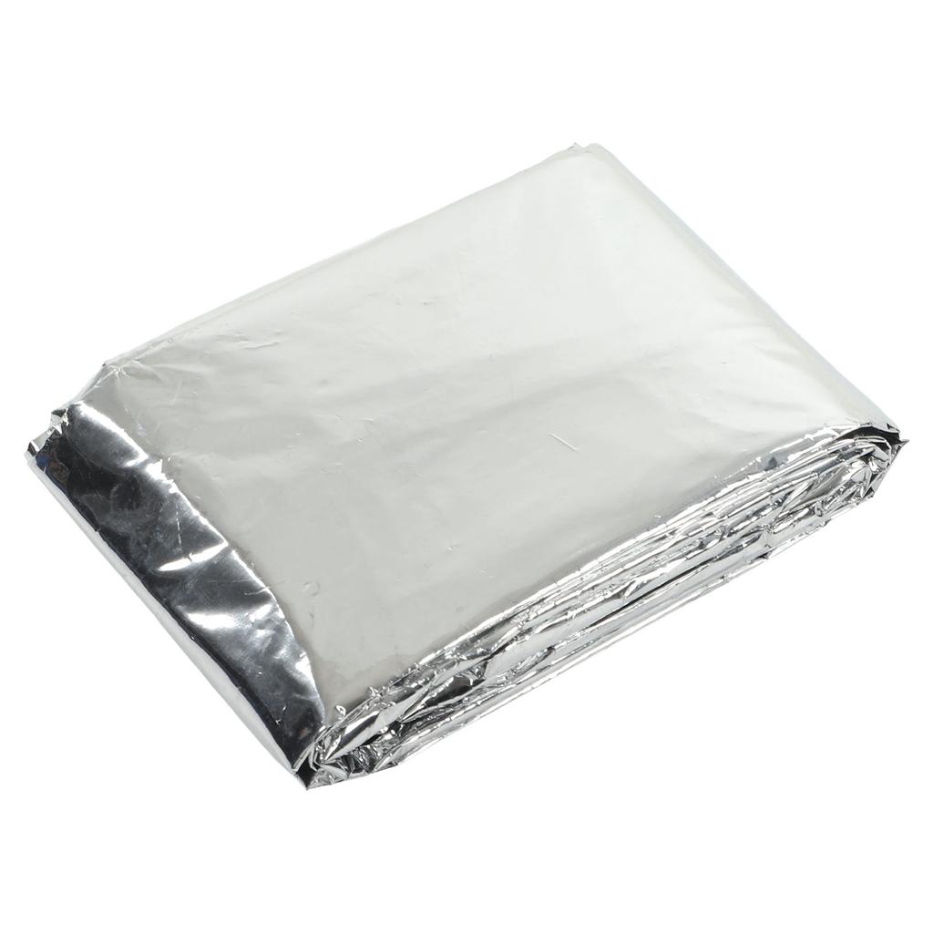 Emergency Ponchos Waterproof Windproof CPP Aluminum Film 0.012mm Thick Silver Reflective Emergency Blankets for Travel