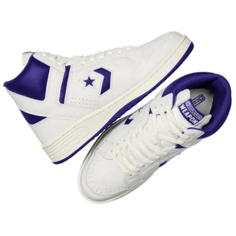 New Weapon Converse Mid 'Vintage White Court Purple' A11211C
