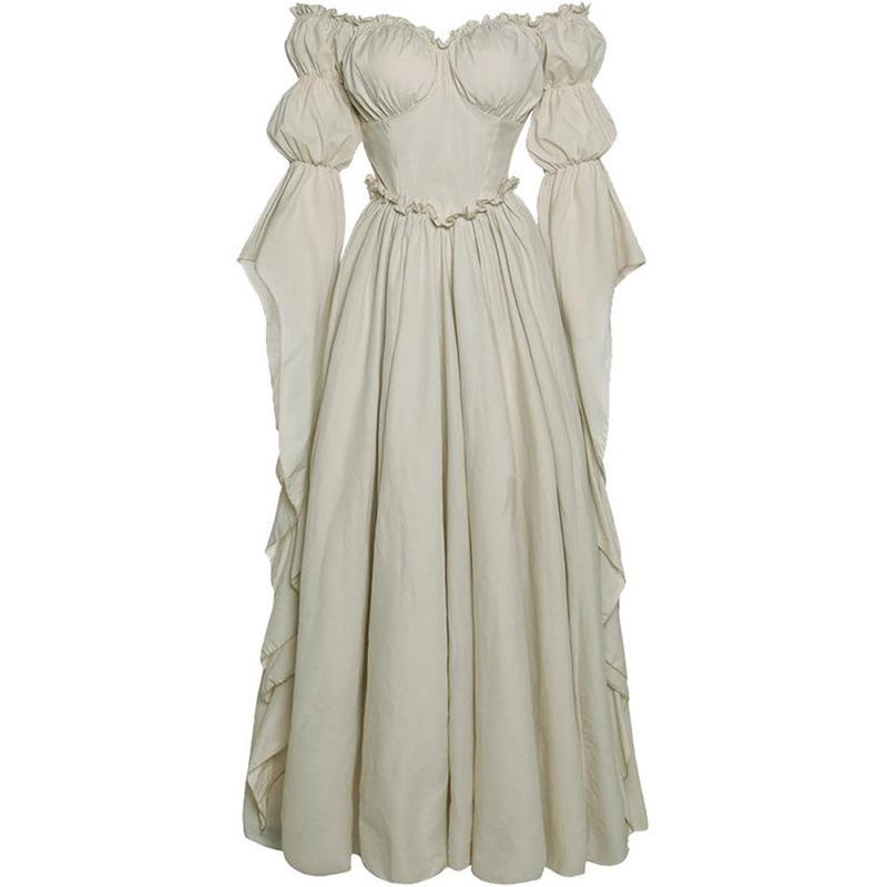 Women Renaissance Off Shoulder Maxi Dress