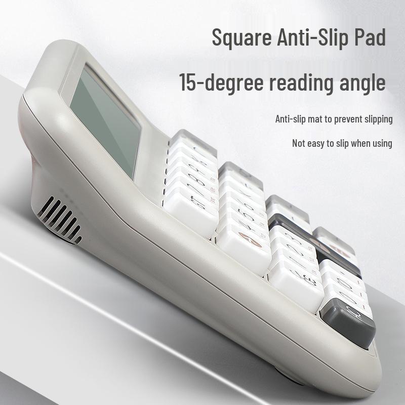 Q15Q16 Financial Calculator with Voice Function, Large Screen & Buttons for Office Use