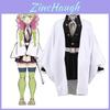Deslumbrante Fantasia Cosplay de Demon Slayer Kimetsu No Yaiba Kanroji Mitsuri Para Entusiastas