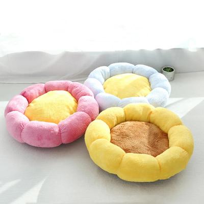 Creative Flower Plush Pet Nests Cat Dog Sleeping Nests Thickened Soft Comfortable Pads Pet Supplies Beds & Mats