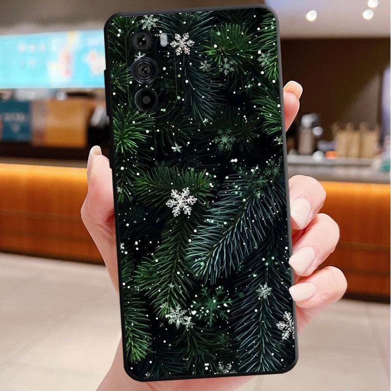 Phone Case For Motorola Edge 50 40 Pro 60 50 40 30 Ultra Neo Fusion Moto G Play G Stylus G Power G Winter Christmas Snowflake