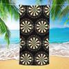 Dart Board Beach Towel Single Sided 2D Print Quick Dry Microfiber Towel for Pool Beach Swimming Cool Sports Vibe for Dart Fans