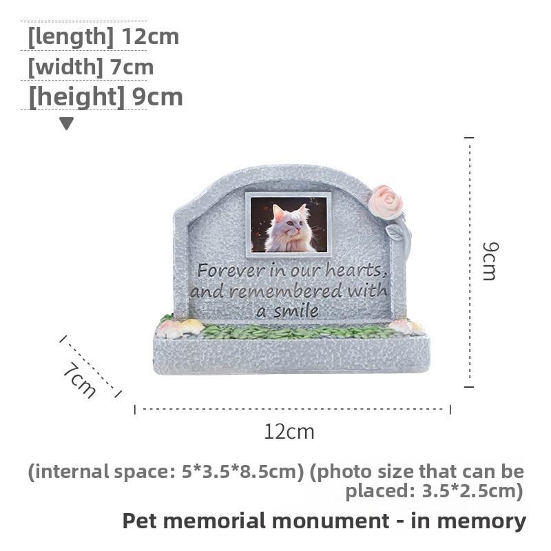 Resin Pet Memorial Stone For Dog Remembrance And Garden Decor