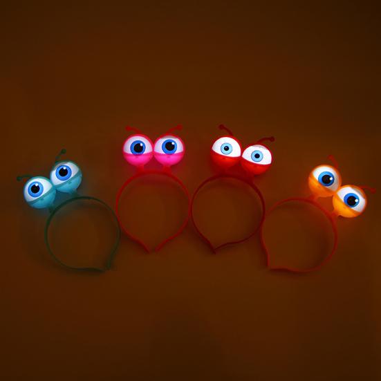 Shining Big Eyes Alien LED Hair Band Halloween Party Ball Concert Headwear Prop