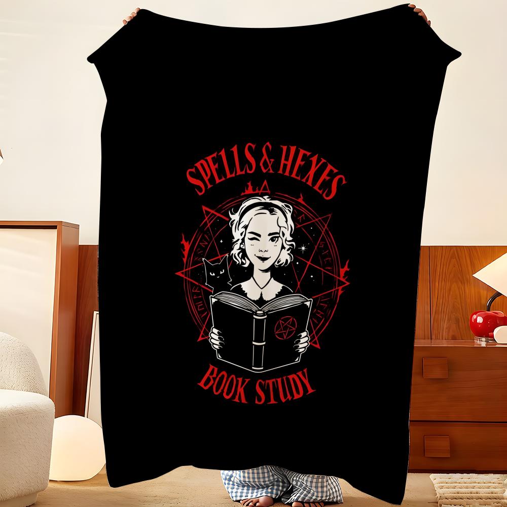 Drama Chilling Adventures of S-Sabrina Überwurf Flanell Überwurfdecke, Leicht Gemütlich, Strapazierfähig Waschbar süß Cool