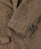 Panicale Brown Linen Classic Check Jacket