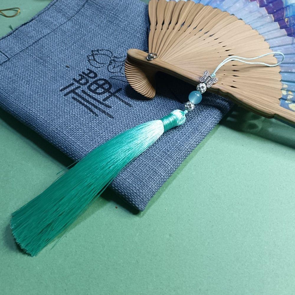 DIY Crafts Bookmark Tassels Lucky Phone Pendant Chain Keychain Tassel Car Keyring  Gift
