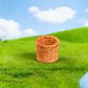 Mini Faux Woven Basket Tray for DIY Craft Decoration