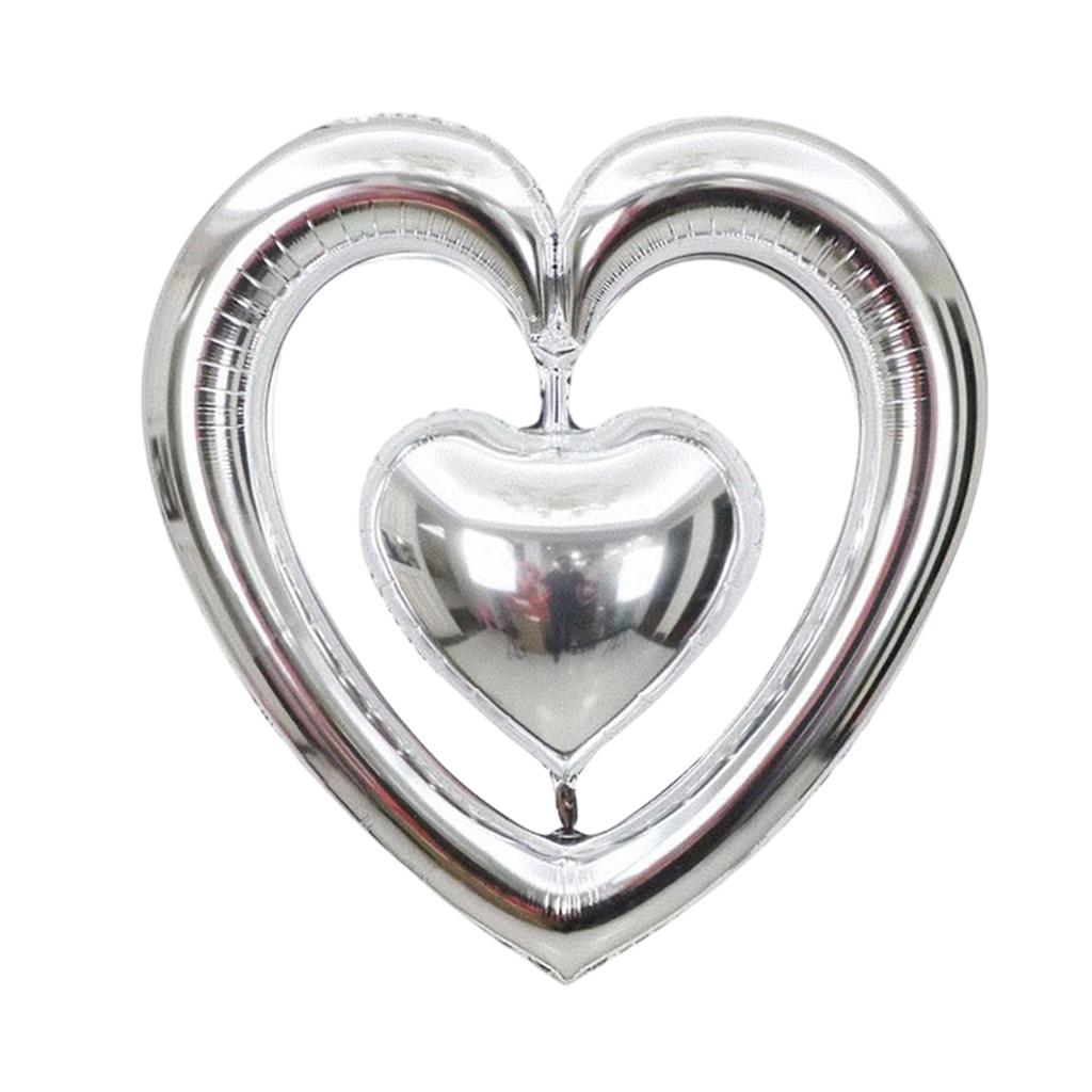 Valentines Red Hearts Balloons 30 Inch Valentine Balloons Set, Valentines Day Foil Balloons For Valentines Day Decorations