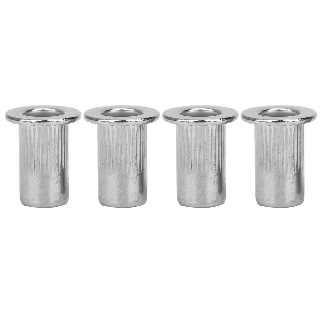 50Pcs Stainless Steel Rivet Nut Ribbing M4 Fastener Hardware Industrial Supplies