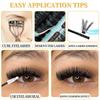 Mixed Pack Thick Curl Hot Melt Stem False Eyelashes - Cross-border DIY Large Capacity 60D/80D Segmented Single Cluster Design