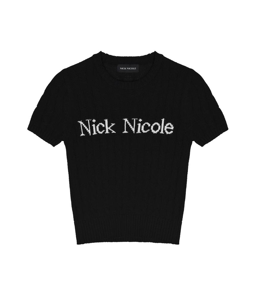 Nigaennikol Nick Nicole Cable Half Knit_Black