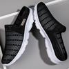 Summer Mens Casual Shoes Hollow Out Loafers Outdoor Mesh Flats Breathable Moccasins Comfy Sneakers Cool Muller Shoes Half Shoes