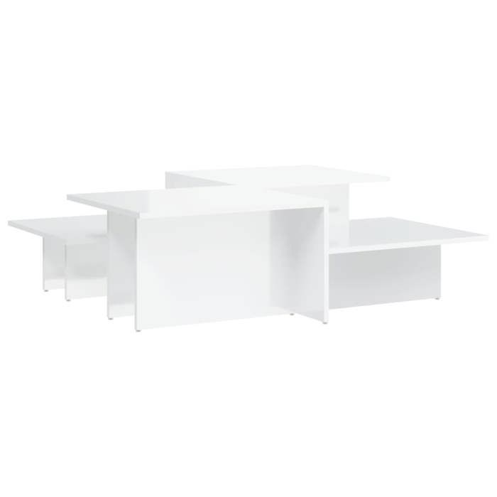 VidaXL Coffee Tables 2 Pcs High-gloss White Engineered Wood 3216155