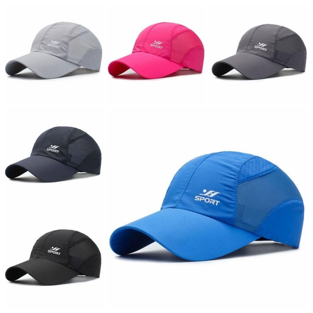 Sun Protection Sports Hats Quick Drying Fabric Baseball Net Caps Men's Sun Hats  Outdoor Sports