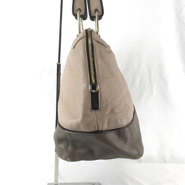 FURLA Leather Handbag Pink Beige [Italy](USED)
