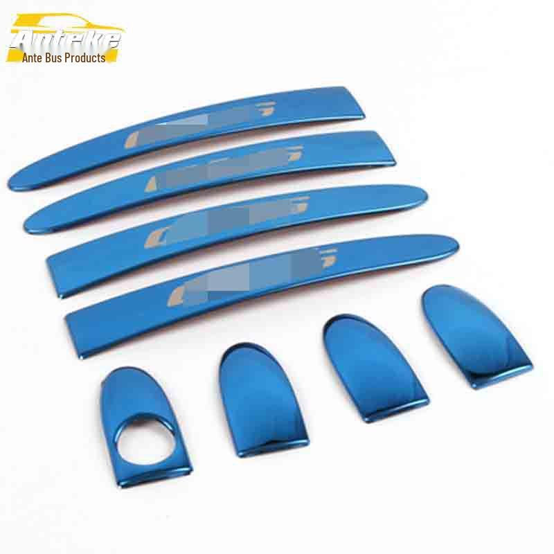 GL6 Stainless Steel Door Handle Decorative Sticker - Bright Strip for Armrest Handshake Buckle