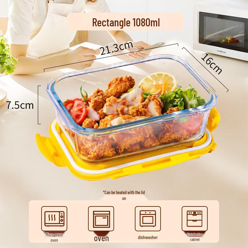 Szklany pojemnik na lunch do przechowywania żywności