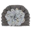 New children's knitted hat baby baby autumn and winter warm wool hat bonding hot golden flower children's hat