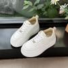 thick-soled muffin little white shoes women's 2025 summer new fashion versatile sports leisure lightweight non-slip heightening board shoes