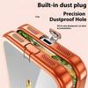 17Pro Cases Dust Plug Eletroplate Soft TPU Magsafe Case for iPhone 17 16 15 Pro Max 17 Pro Max Clear Silicone Cover