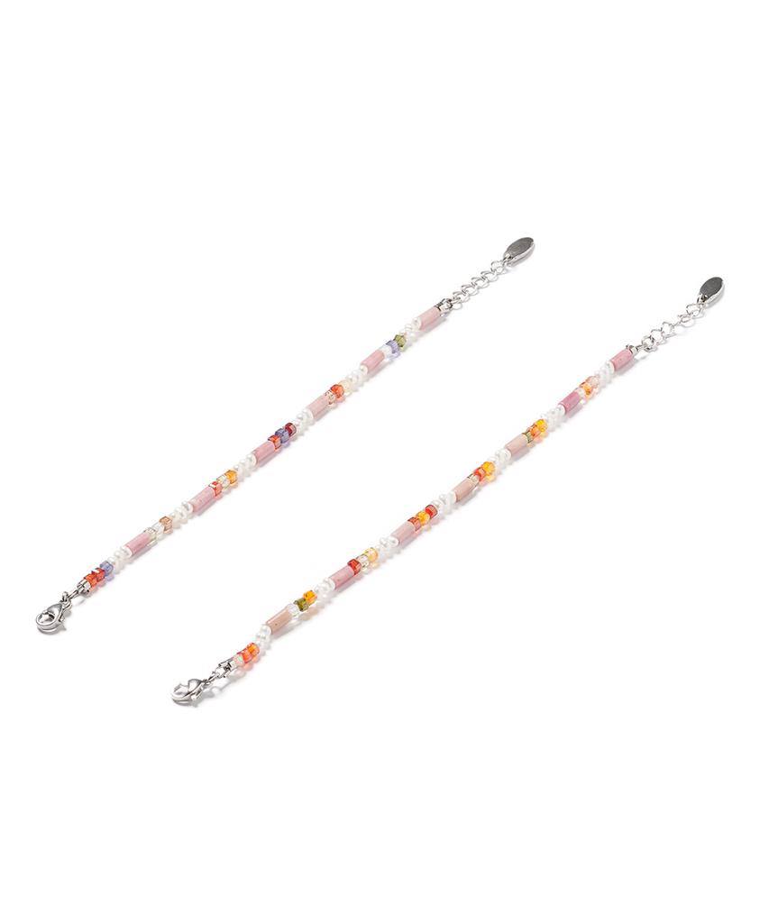 Polalita Pastel Mix Mini Pearl Bracelet (Plt-Br-026_Pk)