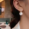 Fashion Romantic Pearl Earrings Jewelry Zircon Drop Earrings For Women Temperament Wedding Party Ornaments Wholesale
