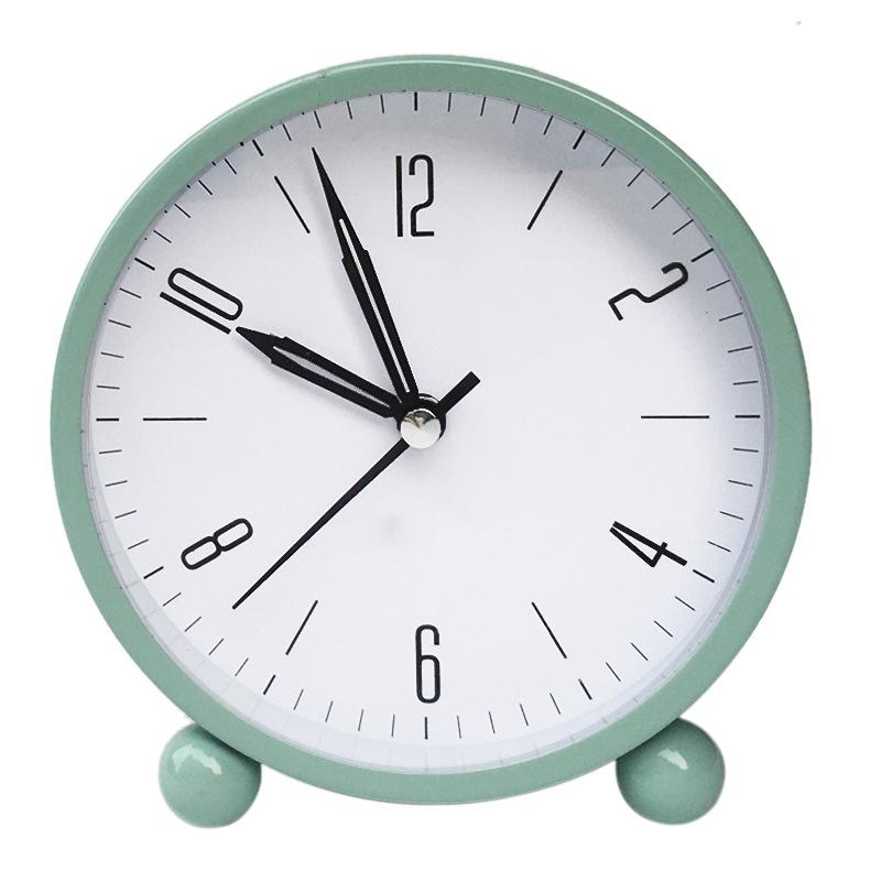 

Ретро Металлический Бесшумный Будильник с Ночником Детский Студенческий Настольный Часы Часы