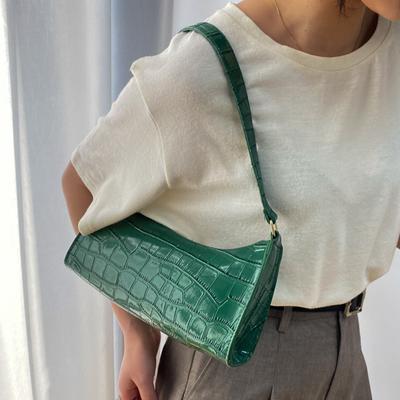 Rétro Motif Alligator Petit Sacs à Main et Portefeuille pour Femmes Sacs Épaule Aisselle Cuir PU de Haute Qualité Dames Pochette Sacs Fourre-Tout
