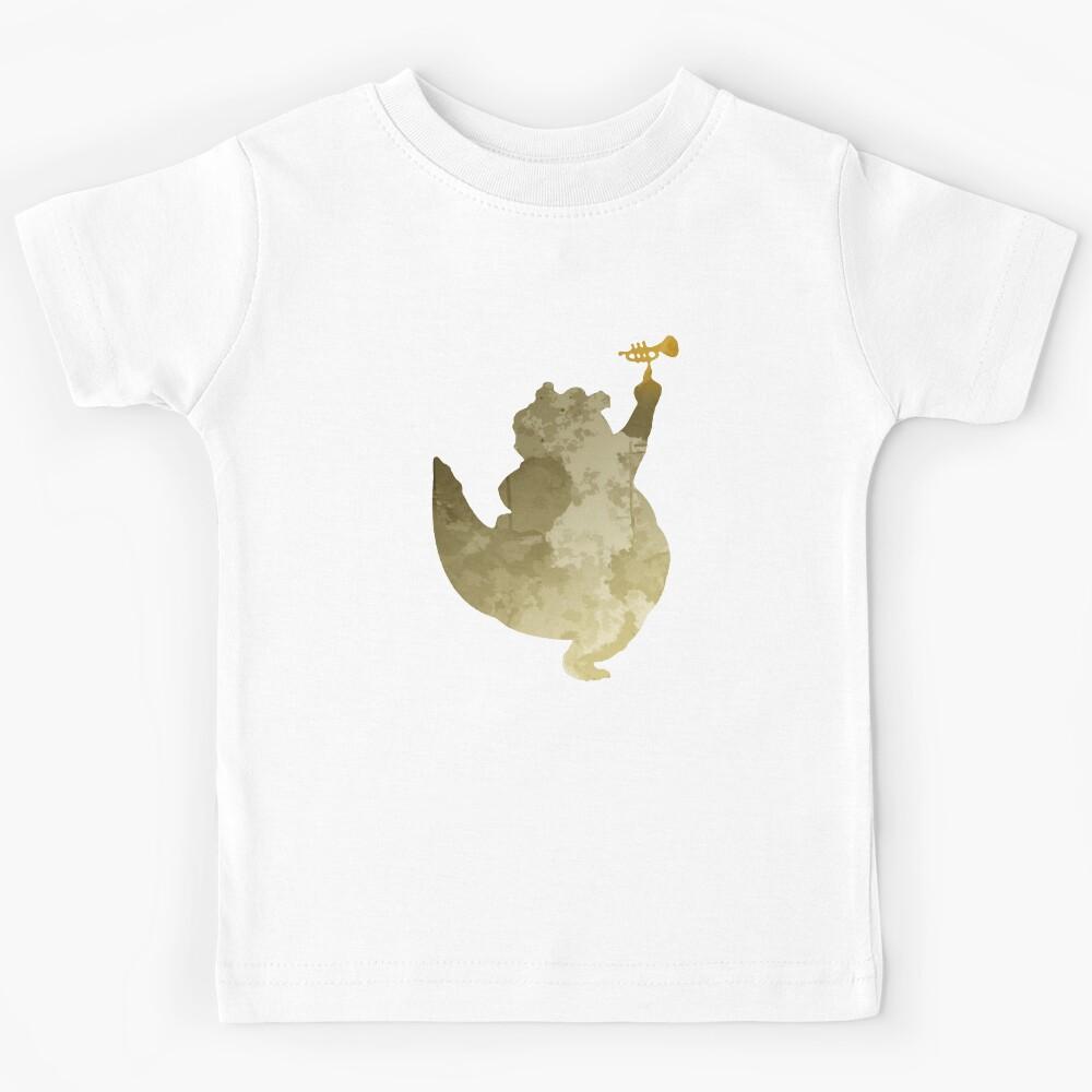 Jazzy Alligator Silhouette Art Kids T-Shirt 120