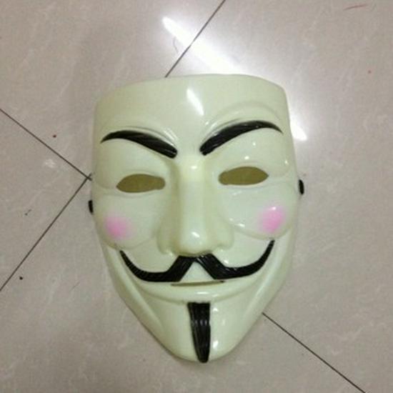 V for Vendetta Inspired Yellow and White Mask Yes белый