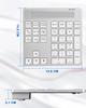 Dual-Mode Bluetooth & 2.4G Wireless Numeric Keypad with Built-in Calculator, Compatible with MacLaptops, 34-Key Portable Accounting Keyboard for