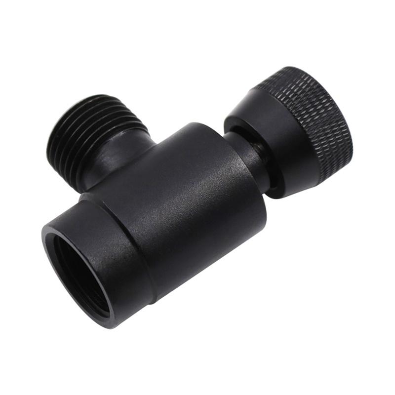 Adattatore Cilindro CO2 A20F-Nero Regolatore Fusto Birra Fai-da-te TR21.4 A W21.8, Accessori Serbatoio CO2 Per Produttore Soda Mach