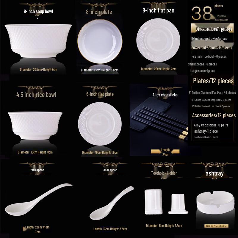 Ru Han 38-piece Bone China Dinnerware Set